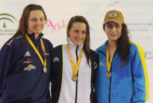Mireia Belmonte, Melanie Costa y Patricia Castro