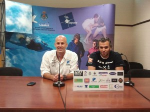 David Rivas y Juan Pablo Sánchez, esta mañana.